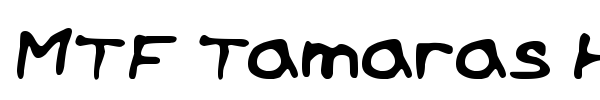 MTF Tamaras Husband font preview